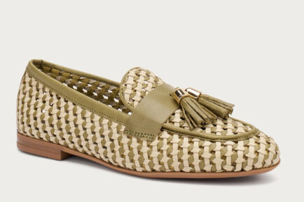 Frau μοκασινια πλεκτά γυναικεια χακι μπεζ