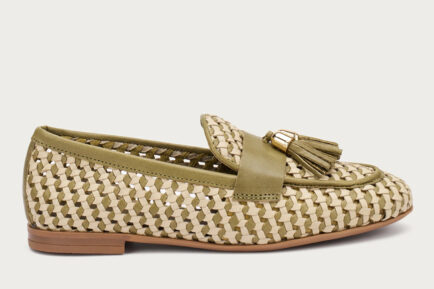 Frau μοκασινια πλεκτά γυναικεια χακι μπεζ