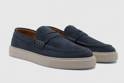 ambitious loafes ανδρικα μπλέ καστόρινα