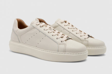 ambitious sneakers ανδρικα λευκά δερμάτινα