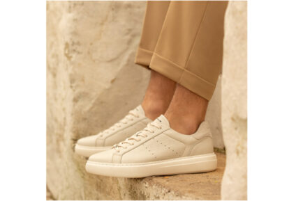 ambitious sneakers ανδρικα λευκά δερμάτινα