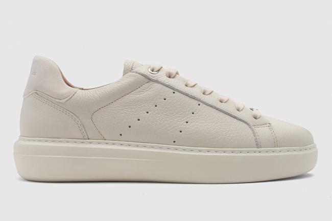 ambitious sneakers ανδρικα λευκά δερμάτινα