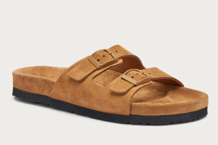 frau γυναικεια καστόρινα sliders παντόφλες καφέ