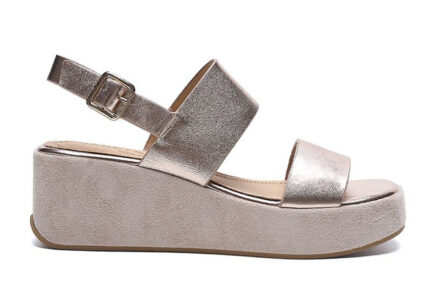 janet janet δερμάτινα πεδιλα πλατφόρμες χρυσες