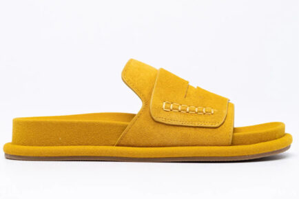 κίτρινες καστόρινες παντόφλες γυναικειες