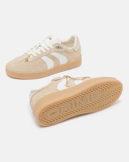 καστορινα μπεζ crime london sneakers