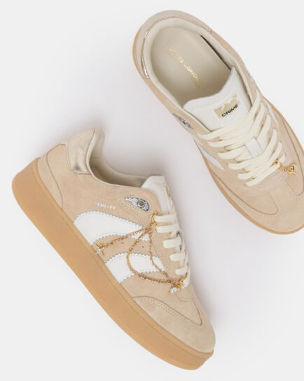 καστορινα μπεζ crime london sneakers
