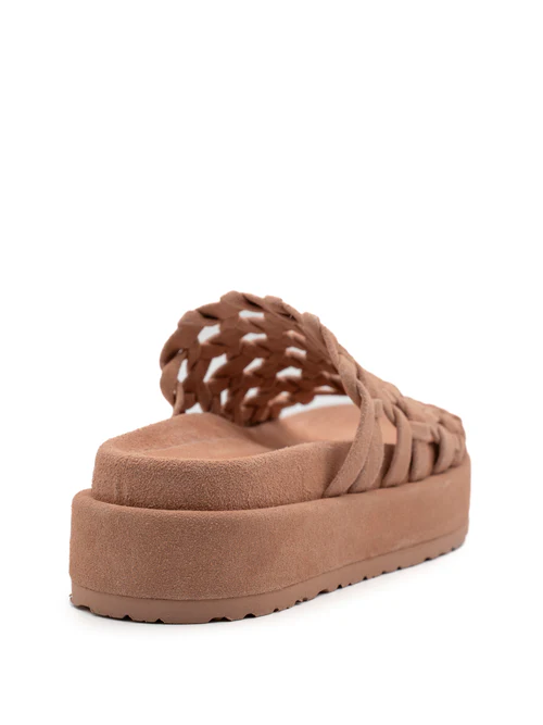 paloma Barcelo flatforms roze nude