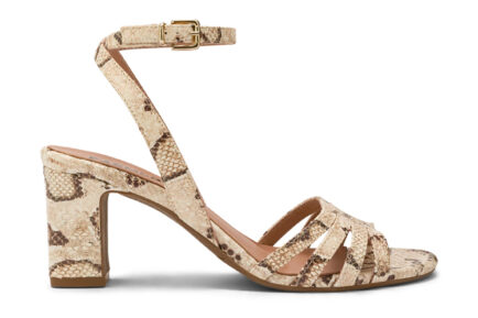 snake print πεδιλα μπεζ carmens