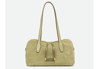 gianni chiarini xaki δερμάτινη τσάντα ώμου