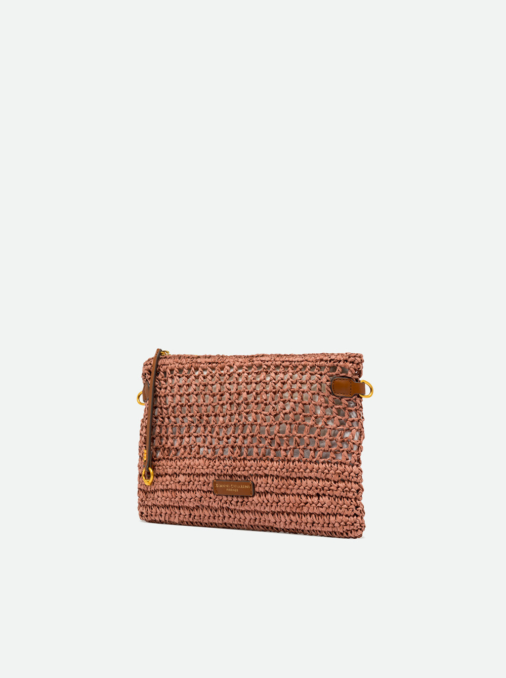 ΨΑΘΙΝΟΣ ΠΛΕΚΤΟΣ ΦΑΚΕΛΟΣ GIANNI CHIARINI PALOMA 11950 PINK ROZE - Image 2