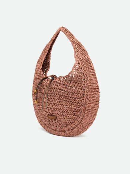 Alternative view of ΠΛΕΚΤΗ SHOULDER BAG GIANNI CHIARINI NEFELI 11954 PINK