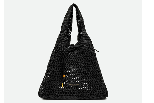 ΠΛΕΚΤΗ TOTE ΤΣΑΝΤΑ GIANNI CHIARINI NEFELI 11954 ΜΑΥΡΗ - Image 3