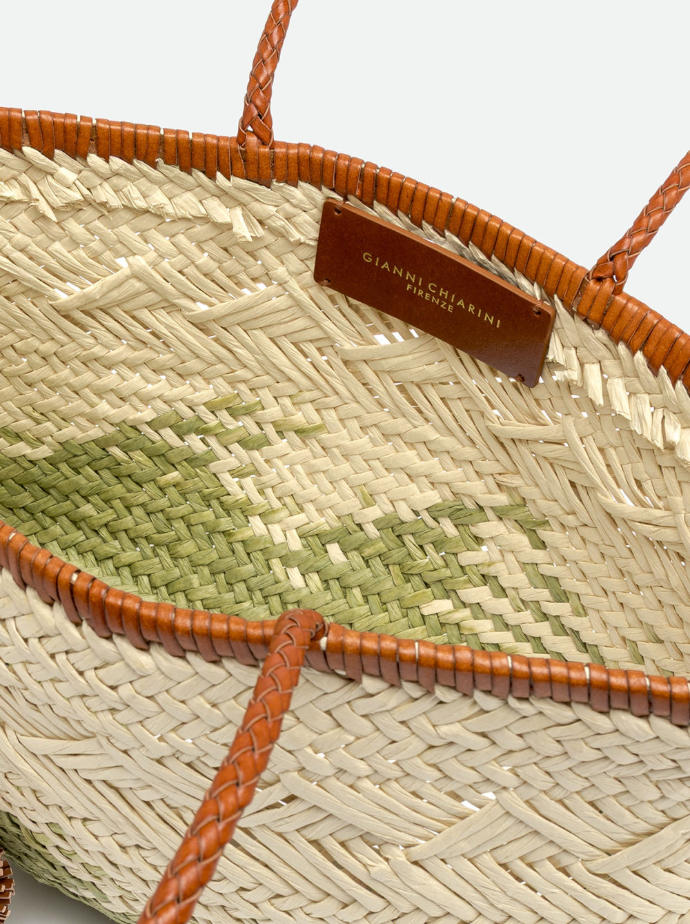 ΨΑΘΙΝΗ ΠΛΕΚΤΗ ΤΣΑΝΤΑ GIANNI CHIARINI PALOMA 11312 BEIGE XAKI - Image 5