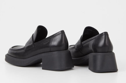 δερμάτινα chunky loafers vagabond μαύρα