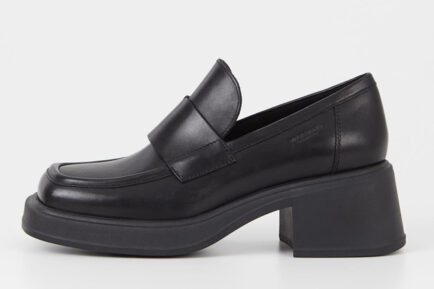 δερμάτινα chunky loafers vagabond μαύρα