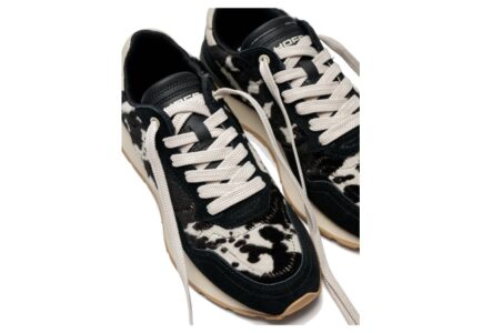 Hoff pony cow skin sneakers γυναικεια ασπρόμαυρο