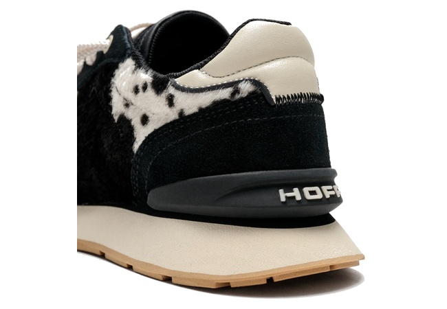 Hoff pony cow skin sneakers γυναικεια ασπρόμαυρο